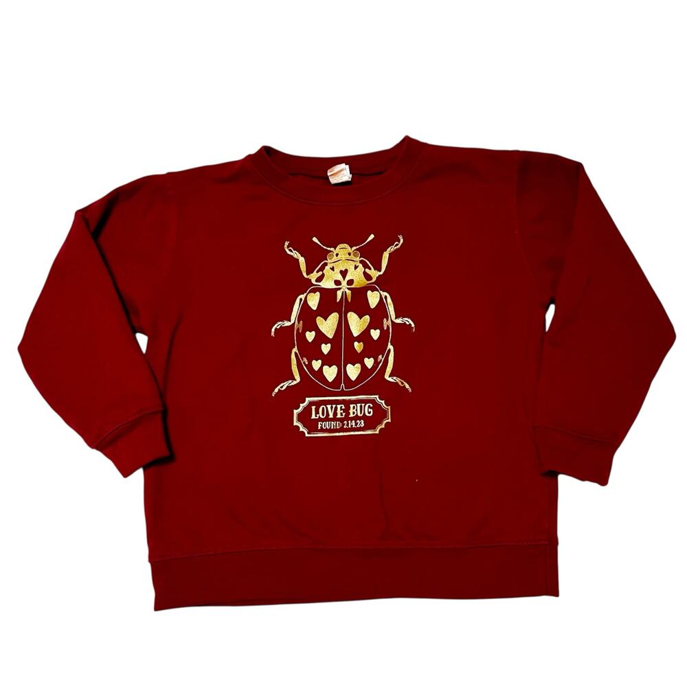 The Wishing Elephant Love Bug Graphic Sweatshirt Size 6